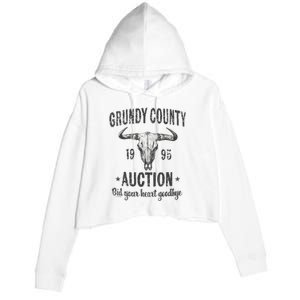 Grundy County Auction Bid Your Heart Goodbye Crop Fleece Hoodie