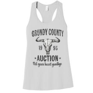 Grundy County Auction Bid Your Heart Goodbye Women's Racerback Tank