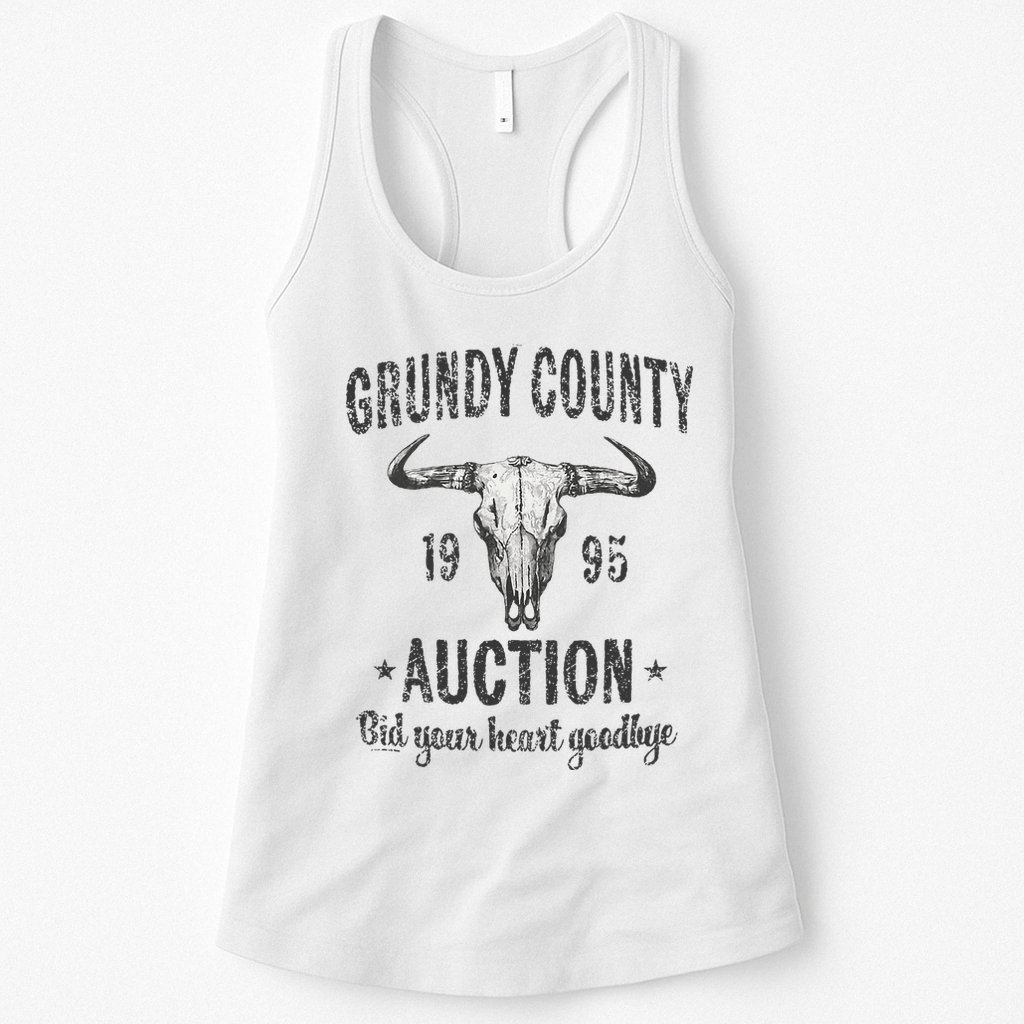 Grundy County Auction Bid Your Heart Goodbye Womens Tank Top