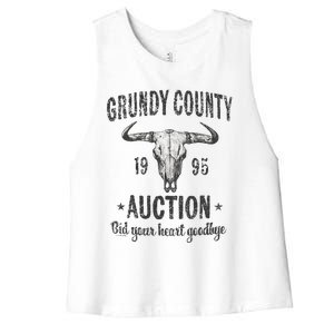 Grundy County Auction Bid Your Heart Goodbye Women's Racerback Cropped Tank