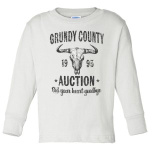 Grundy County Auction Bid Your Heart Goodbye Toddler Long Sleeve Shirt