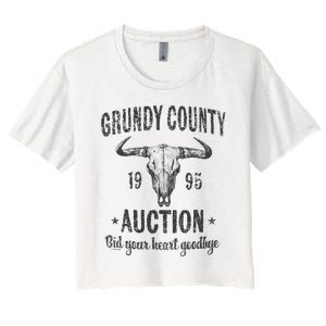 Grundy County Auction Bid Your Heart Goodbye Women's Crop Top Tee