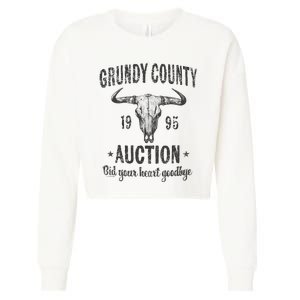 Grundy County Auction Bid Your Heart Goodbye Cropped Pullover Crew