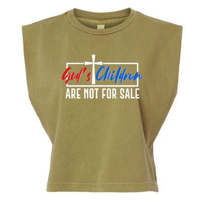 Gods Childrens Are Not For Sale Garment-Dyed Women's Muscle Tee