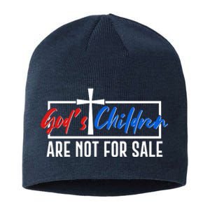 Gods Childrens Are Not For Sale Sustainable Beanie