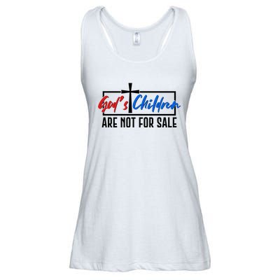 Gods Childrens Are Not For Sale Ladies Essential Flowy Tank