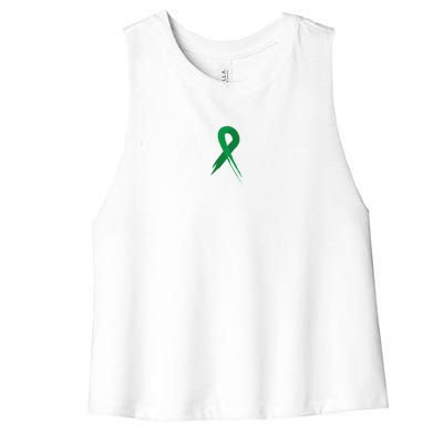 Gallbladder Cancer Awareness Heartbeat Find A Cure Gift Women's Racerback Cropped Tank