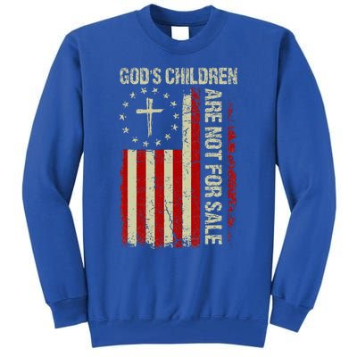 Gods Children Are Not For Sale Funny Quote Gods Children Tall Sweatshirt