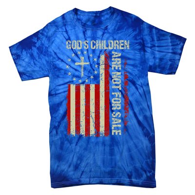 Gods Children Are Not For Sale Funny Quote Gods Children Tie-Dye T-Shirt