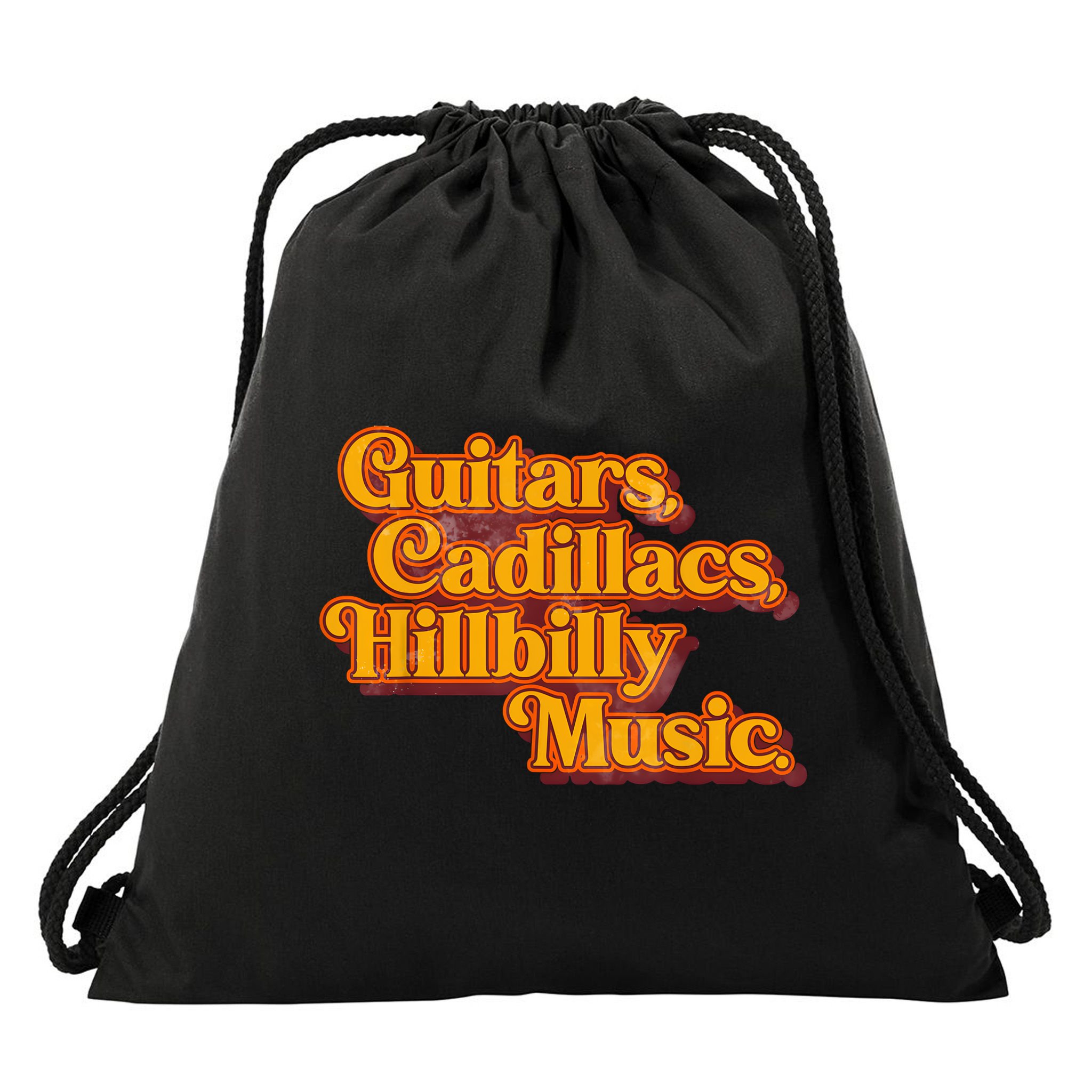 Guitars Cadillacs And Hillbilly Music Country Songs Drawstring Bag