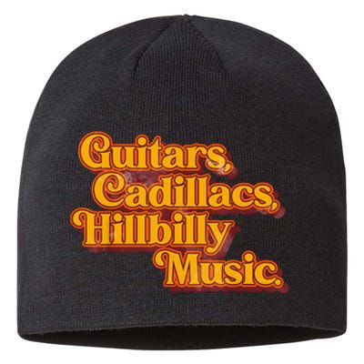 Guitars Cadillacs And Hillbilly Music Country Songs Sustainable Beanie