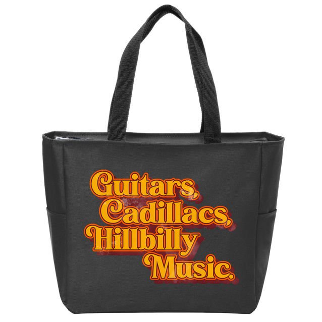 Guitars Cadillacs And Hillbilly Music Country Songs Zip Tote Bag