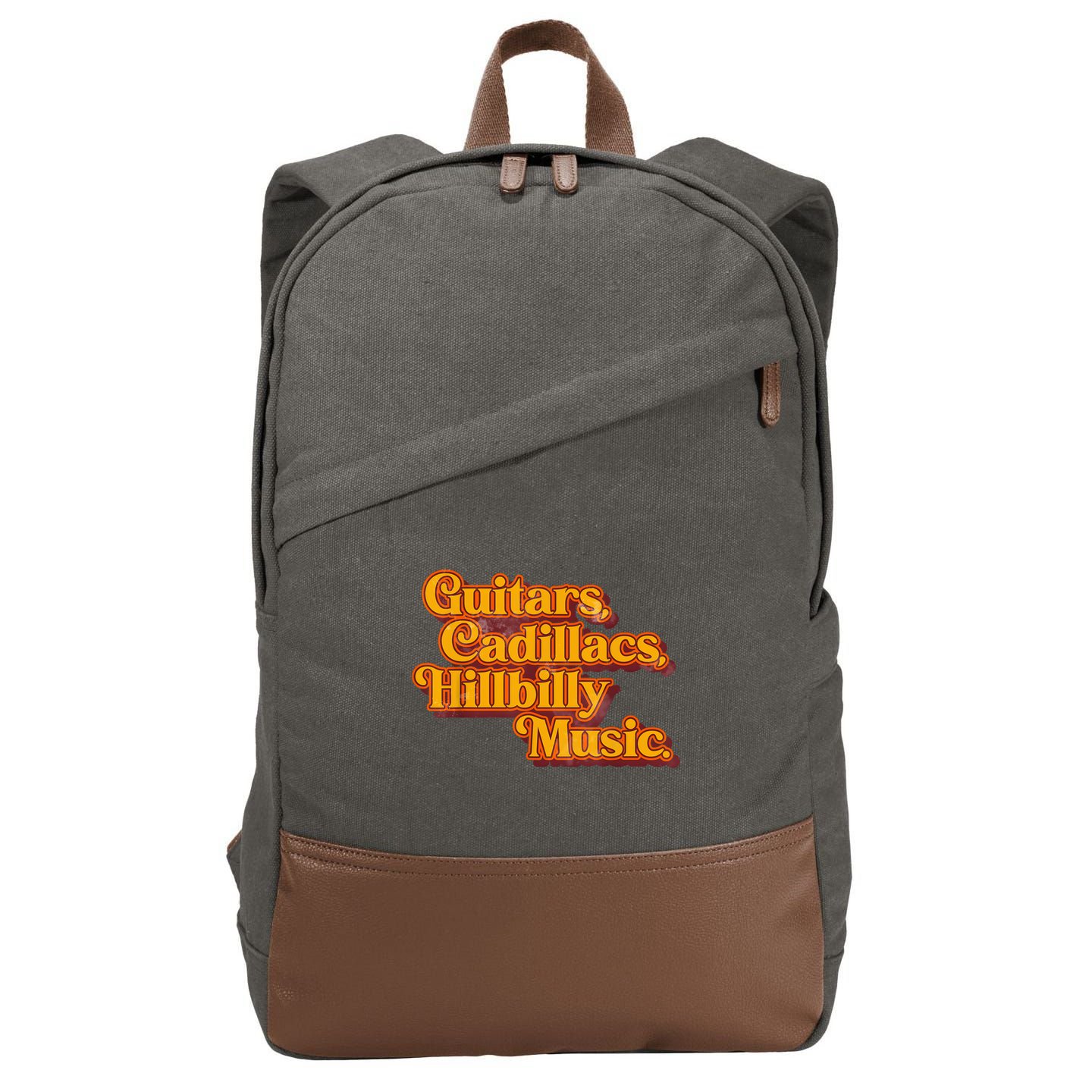 Guitars Cadillacs And Hillbilly Music Country Songs Cotton Canvas Backpack