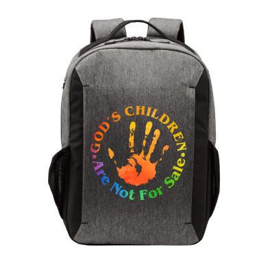 Gods Children Are Not For Sale Colorful Hand Print Vector Backpack