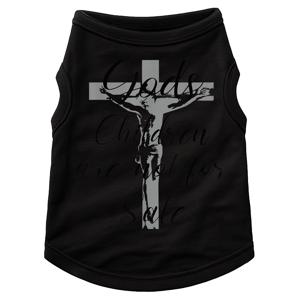 God's Children Are Not For Sale Jesus Christ Christian Wo Doggie Tank