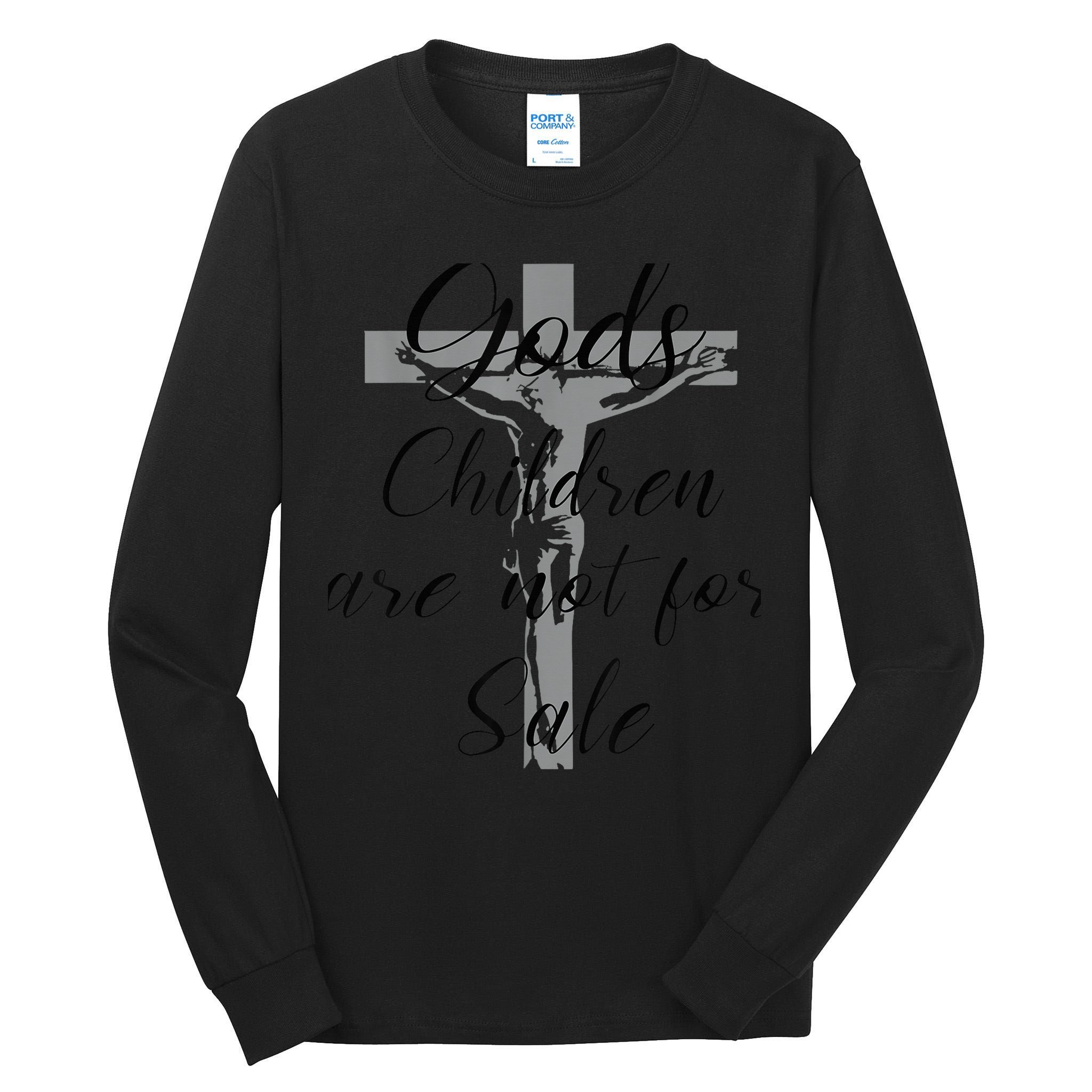 God's Children Are Not For Sale Jesus Christ Christian Wo Tall Long Sleeve T-Shirt
