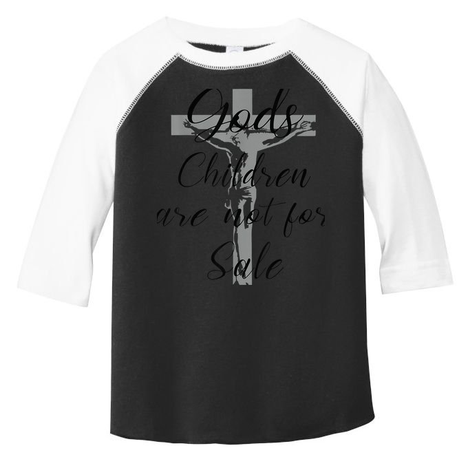 God's Children Are Not For Sale Jesus Christ Christian Wo Toddler Fine Jersey T-Shirt