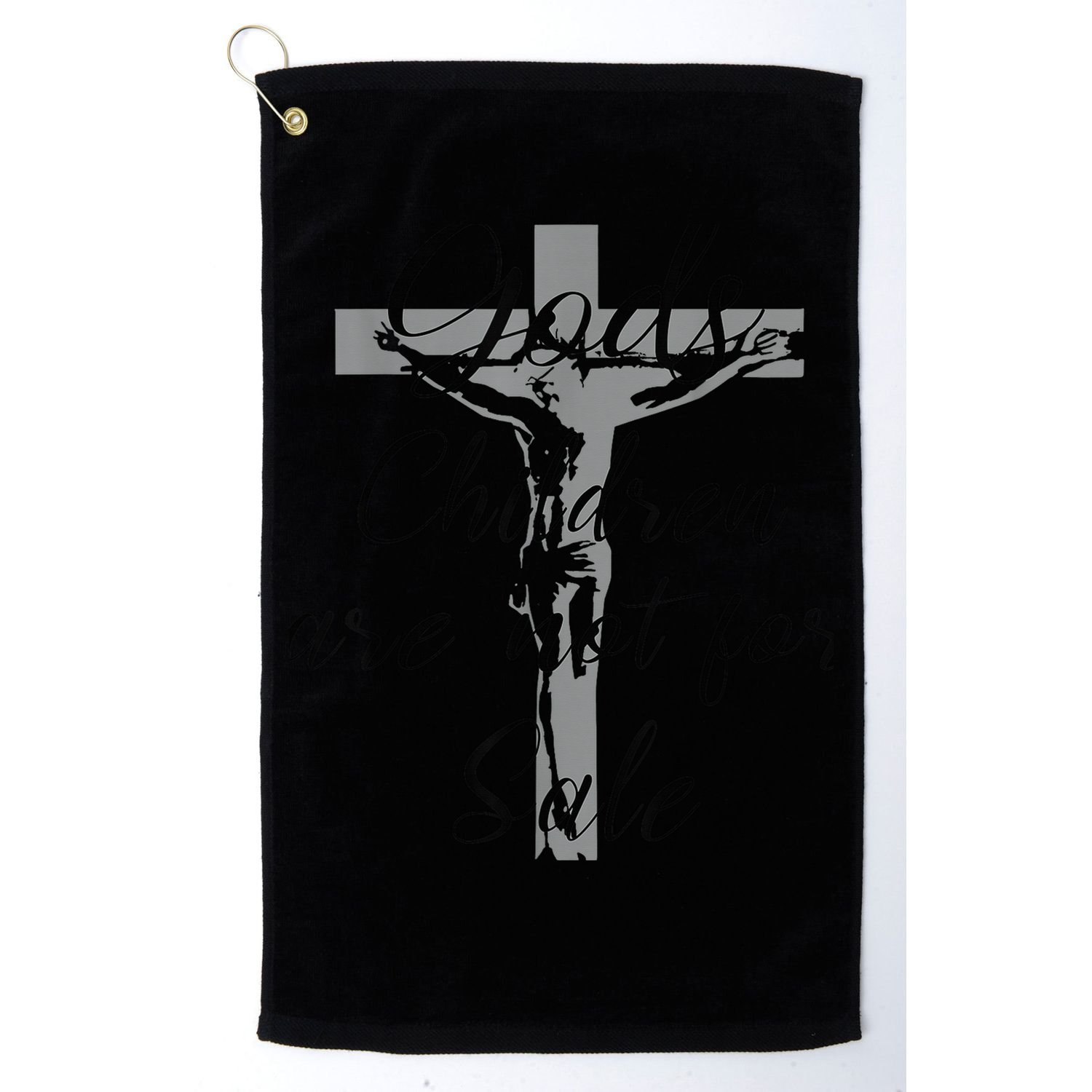 God's Children Are Not For Sale Jesus Christ Christian Wo Golf Towel