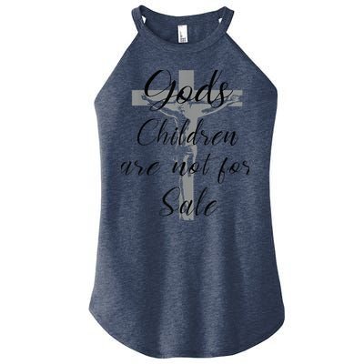 God's Children Are Not For Sale Jesus Christ Christian Wo Women's Perfect Tri Rocker Tank