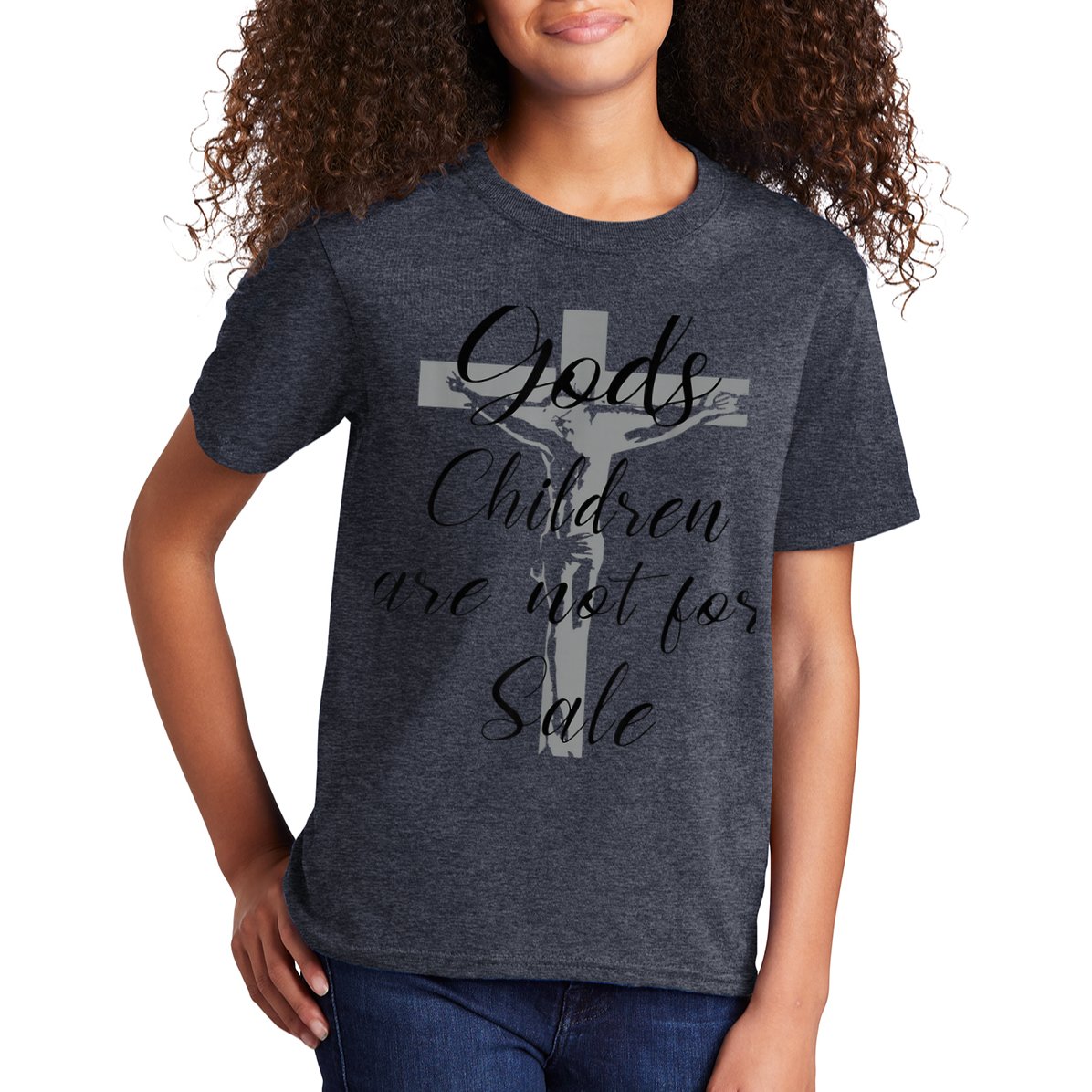 God's Children Are Not For Sale Jesus Christ Christian Wo Kids T-Shirt