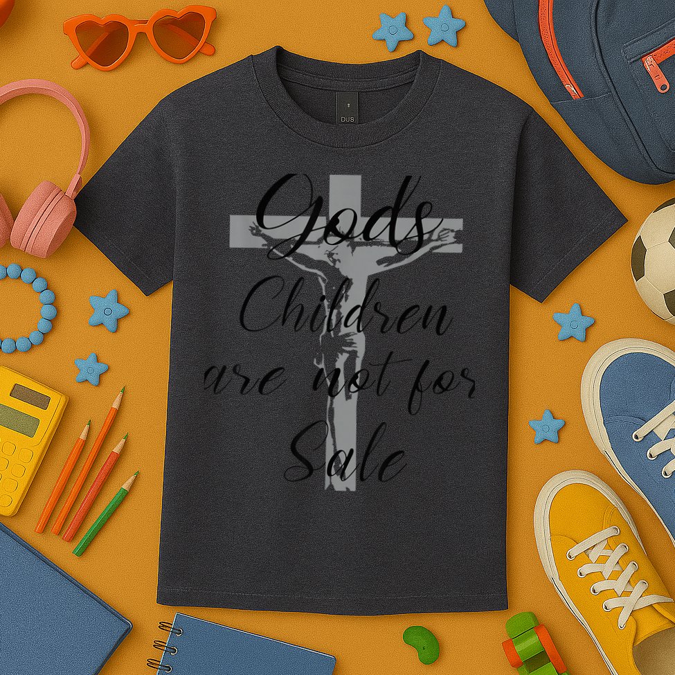 God's Children Are Not For Sale Jesus Christ Christian Wo Kids T-Shirt