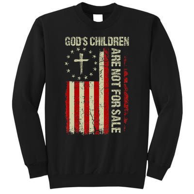 Gods Children Are Not For Sale Funny Quote Gods Children Sweatshirt