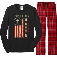 Gods Children Are Not For Sale Funny Quote Gods Children Long Sleeve Pajama Set