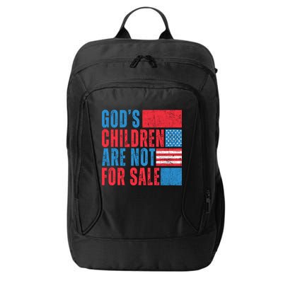 Gods Children Are Not For Sale Vintage Distressed City Backpack