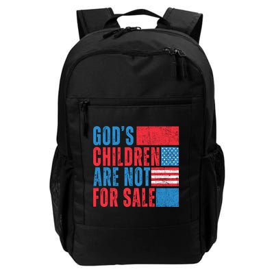 Gods Children Are Not For Sale Vintage Distressed Backpack