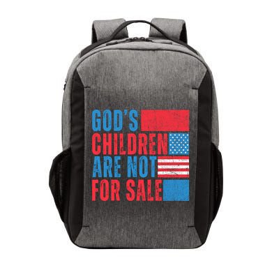 Gods Children Are Not For Sale Vintage Distressed Vector Backpack