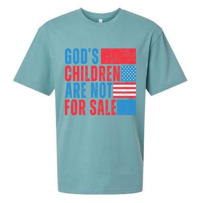 Gods Children Are Not For Sale Vintage Distressed Sueded Cloud Jersey T-Shirt