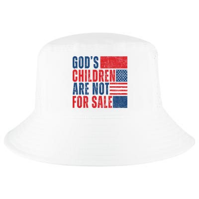 Gods Children Are Not For Sale Vintage Distressed Cool Comfort Performance Bucket Hat