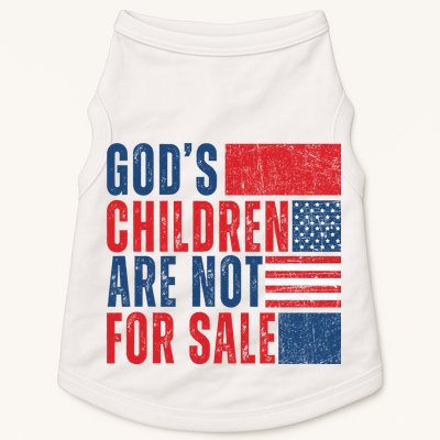 Gods Children Are Not For Sale Vintage Distressed Doggie Tank
