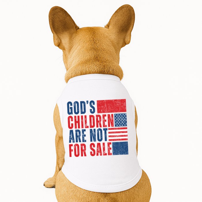 Gods Children Are Not For Sale Vintage Distressed Doggie Tank