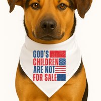 Gods Children Are Not For Sale Vintage Distressed USA-Made Doggie Bandana