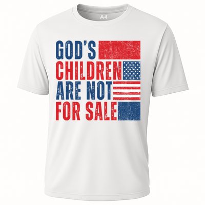 Gods Children Are Not For Sale Vintage Distressed Performance Shirt
