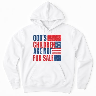 Gods Children Are Not For Sale Vintage Distressed Hoodie