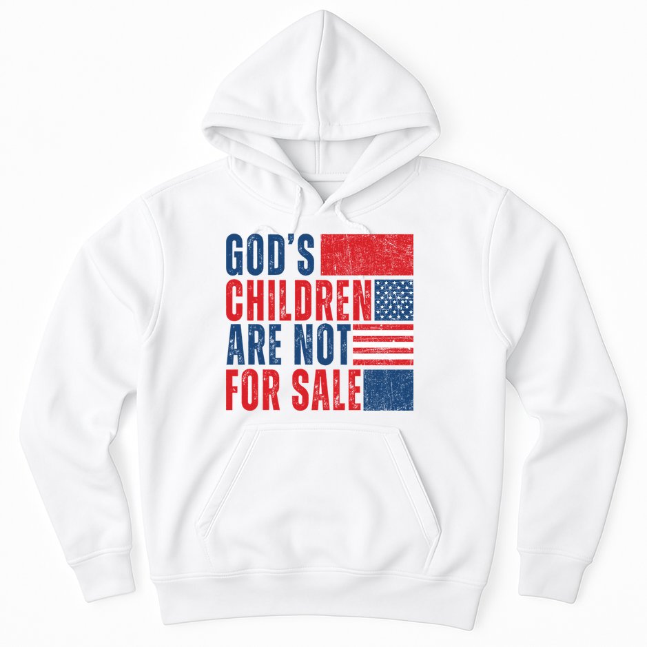Gods Children Are Not For Sale Vintage Distressed Hoodie