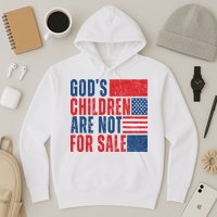 Gods Children Are Not For Sale Vintage Distressed Hoodie