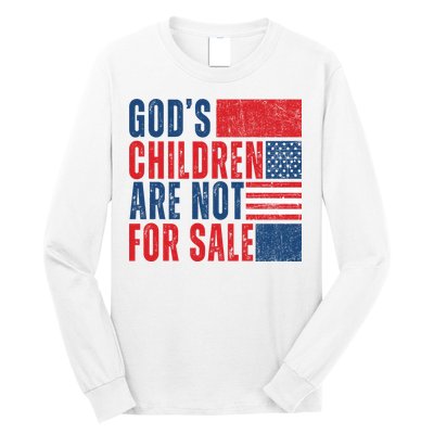 Gods Children Are Not For Sale Vintage Distressed Long Sleeve Shirt