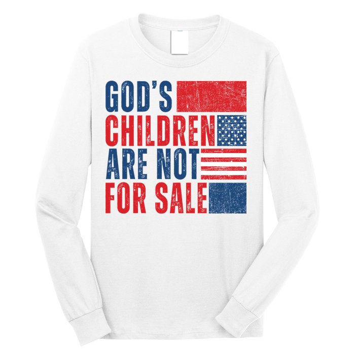 Gods Children Are Not For Sale Vintage Distressed Long Sleeve Shirt
