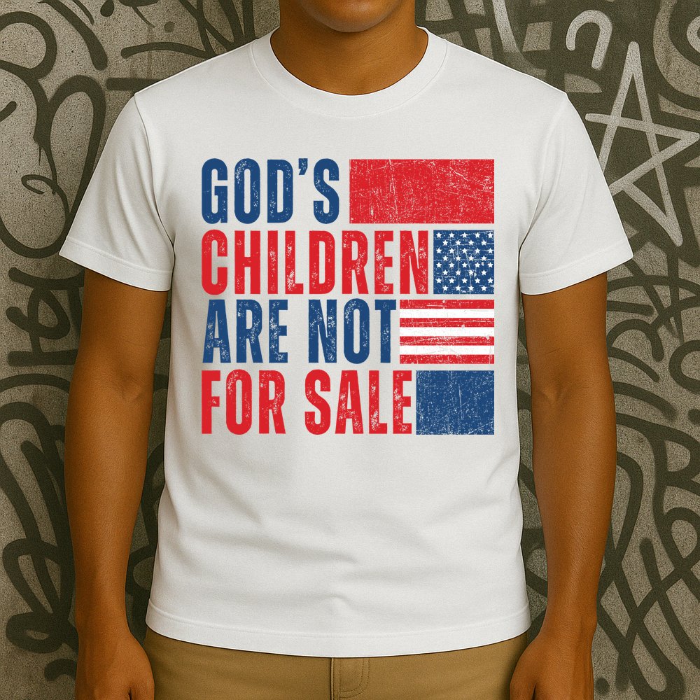 Gods Children Are Not For Sale Vintage Distressed T-Shirt