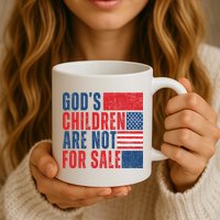 Gods Children Are Not For Sale Vintage Distressed Mug