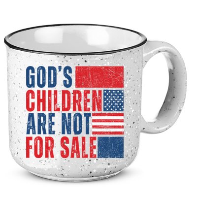 Gods Children Are Not For Sale Vintage Distressed 15oz Campfire Ceramic Mug