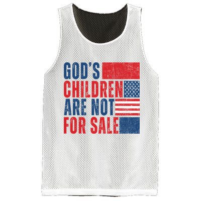 Gods Children Are Not For Sale Vintage Distressed Mesh Reversible Basketball Jersey Tank