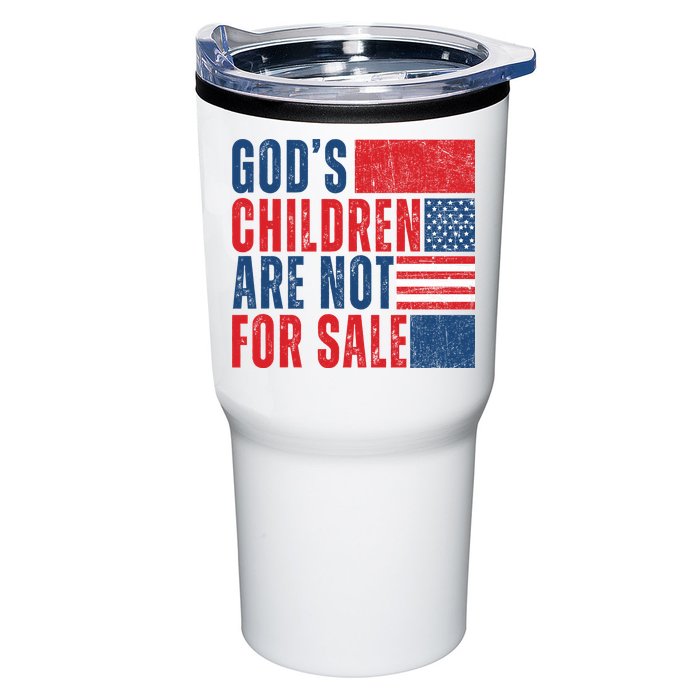 Gods Children Are Not For Sale Vintage Distressed Tumbler