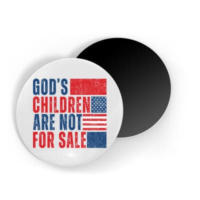 Gods Children Are Not For Sale Vintage Distressed Magnet