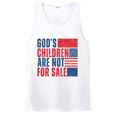 Gods Children Are Not For Sale Vintage Distressed PosiCharge Competitor Tank