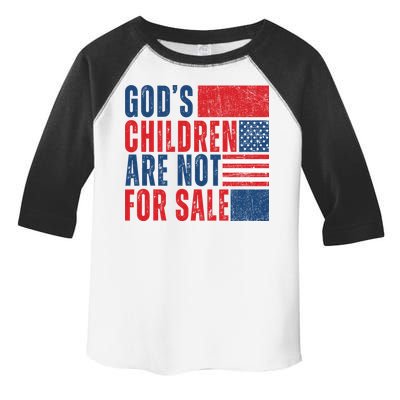 Gods Children Are Not For Sale Vintage Distressed Toddler Fine Jersey T-Shirt