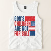 Gods Children Are Not For Sale Vintage Distressed Tank Top